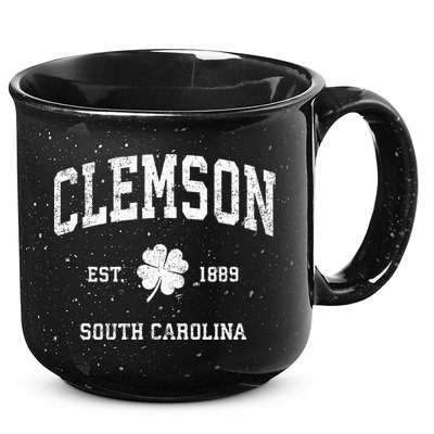 Clemson South Carolina Vintage Shamrock Sports 15oz Campfire Ceramic Mug