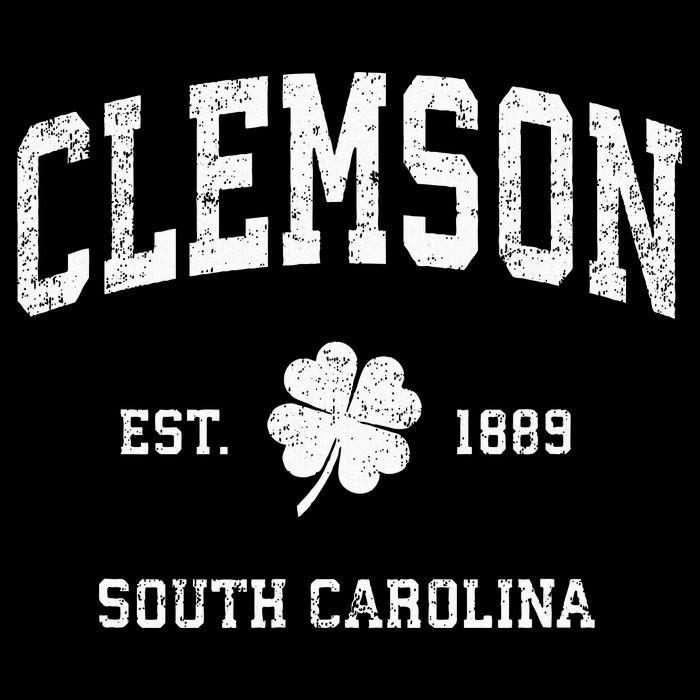 Clemson South Carolina Vintage Shamrock Sports Flat Bill Trucker Hat