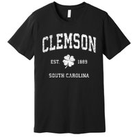 Clemson South Carolina Vintage Shamrock Sports Premium T-Shirt