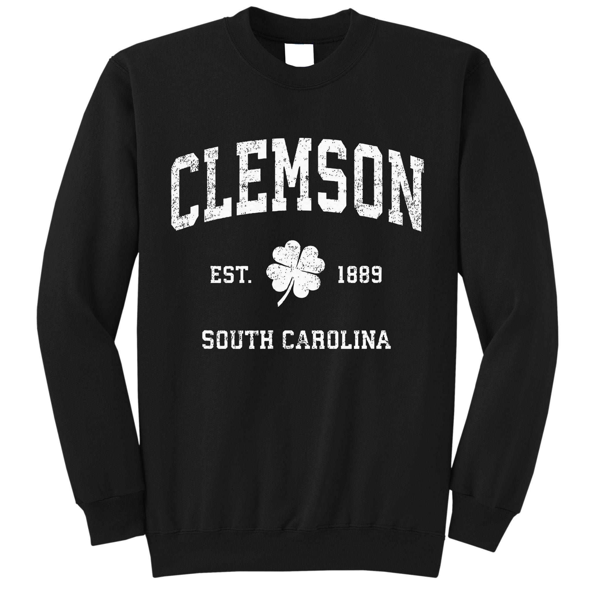 Clemson South Carolina Vintage Shamrock Sports Tall Sweatshirt