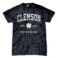 Clemson South Carolina Vintage Shamrock Sports Tie-Dye T-Shirt