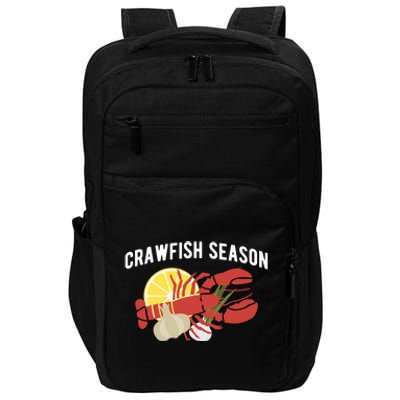 Crawfish Season Crustaceans Crayfish Gift Impact Tech Backpack