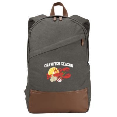 Crawfish Season Crustaceans Crayfish Gift Cotton Canvas Backpack