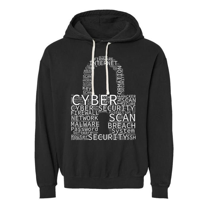 Cyber Security Garment-Dyed Fleece Hoodie