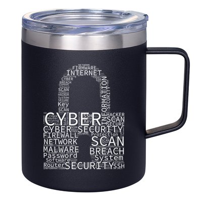 Cyber Security 12oz Stainless Steel Coffee Mug