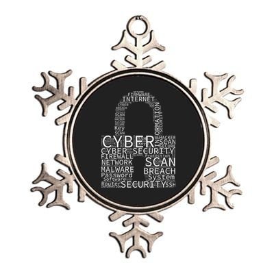 Cyber Security Metallic Star Ornament