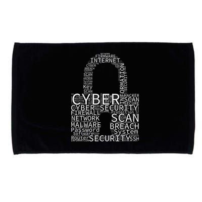 Cyber Security Microfiber Hand Towel