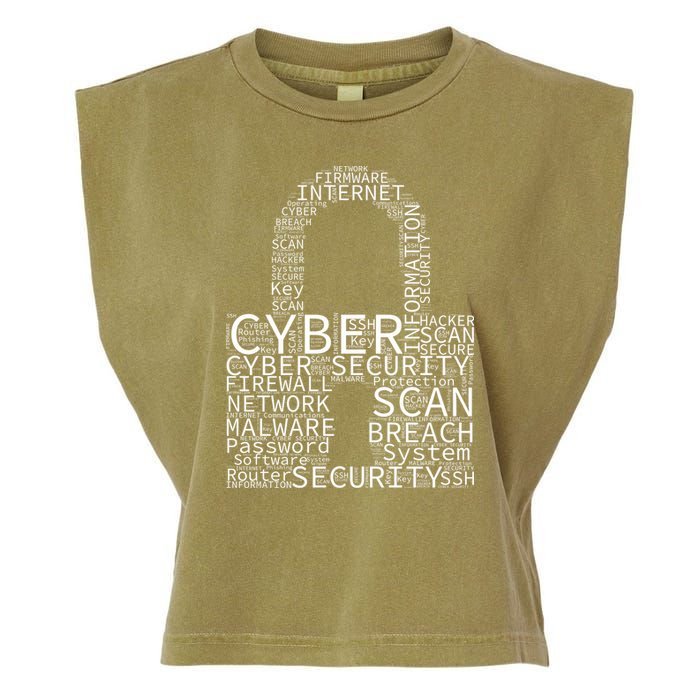 Cyber Security Garment-Dyed Women's Muscle Tee