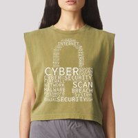 Cyber Security Garment-Dyed Women's Muscle Tee