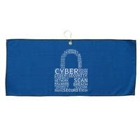 Cyber Security Large Microfiber Waffle Golf Towel