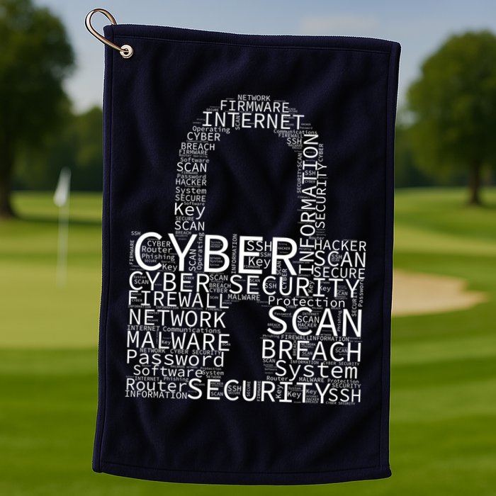 Cyber Security Golf Towel