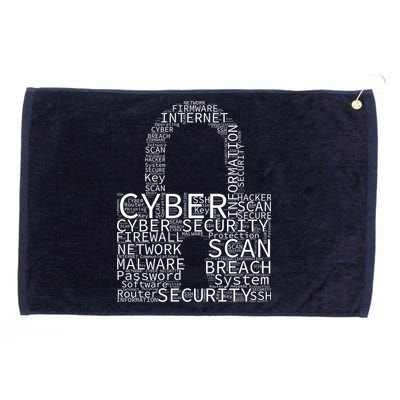 Cyber Security Grommeted Golf Towel