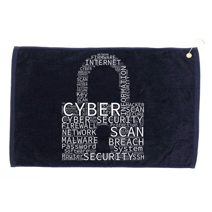 Cyber Security Grommeted Golf Towel