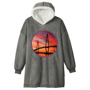 Charleston South Carolina Ravenel Bridge Hooded Wearable Blanket