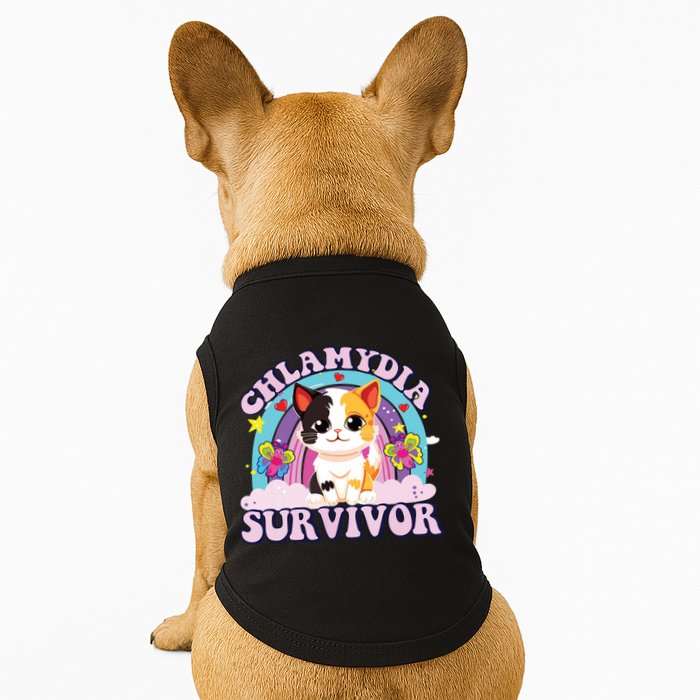 Chlamydia Survivor Cat Meme Funny Doggie Tank