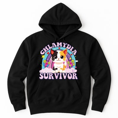 Chlamydia Survivor Cat Meme Funny Hoodie