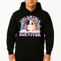 Chlamydia Survivor Cat Meme Funny Hoodie