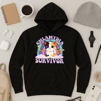 Chlamydia Survivor Cat Meme Funny Hoodie