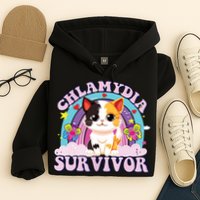 Chlamydia Survivor Cat Meme Funny Hoodie