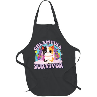 Chlamydia Survivor Cat Meme Funny Apron