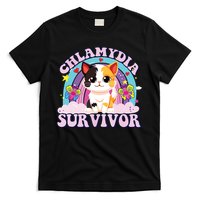 Chlamydia Survivor Cat Meme Funny T-Shirt