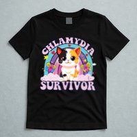 Chlamydia Survivor Cat Meme Funny T-Shirt