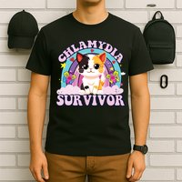 Chlamydia Survivor Cat Meme Funny T-Shirt