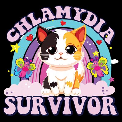 Chlamydia Survivor Cat Meme Funny T-Shirt