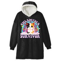 Chlamydia Survivor Cat Meme Funny Hooded Wearable Blanket