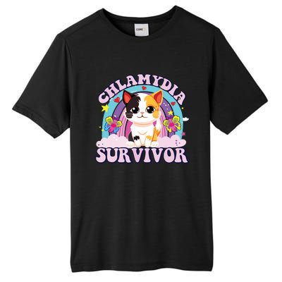 Chlamydia Survivor Cat Meme Funny Tall Fusion ChromaSoft Performance T-Shirt