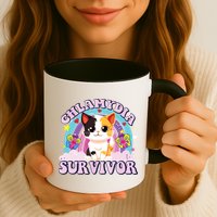 Chlamydia Survivor Cat Meme Funny Mug