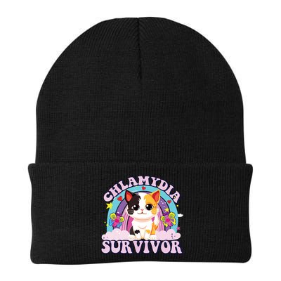 Chlamydia Survivor Cat Meme Funny Beanie