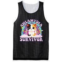 Chlamydia Survivor Cat Meme Funny Mesh Reversible Basketball Jersey Tank