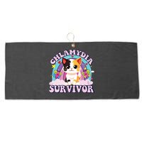 Chlamydia Survivor Cat Meme Funny Large Microfiber Waffle Golf Towel