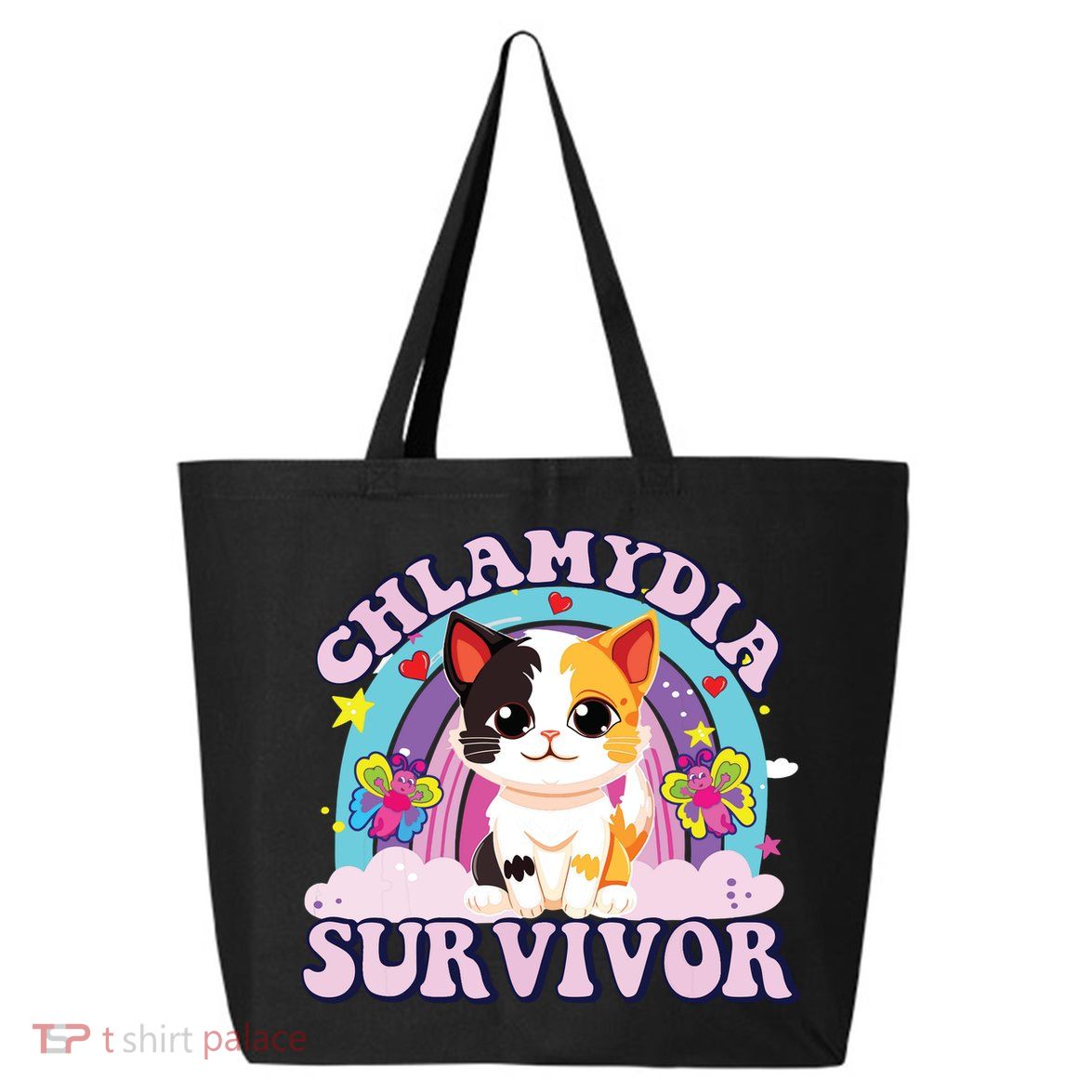 Chlamydia Survivor Cat Meme Funny 25L Jumbo Tote