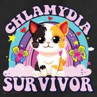 Chlamydia Survivor Cat Meme Funny 25L Jumbo Tote
