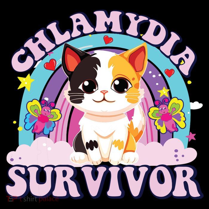 Chlamydia Survivor Cat Meme Funny PosiCharge Competitor Tank