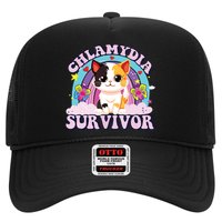 Chlamydia Survivor Cat Meme Funny Trucker Hat