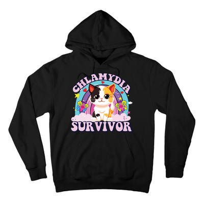 Chlamydia Survivor Cat Meme Funny Tall Hoodie
