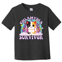 Chlamydia Survivor Cat Meme Funny Toddler T-Shirt