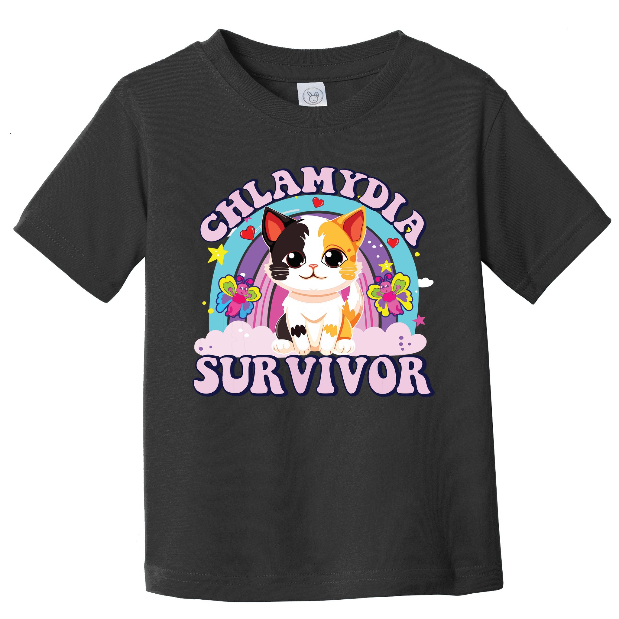 Chlamydia Survivor Cat Meme Funny Toddler T-Shirt