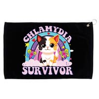 Chlamydia Survivor Cat Meme Funny Grommeted Golf Towel