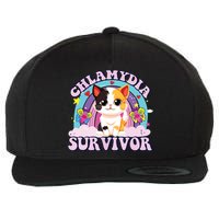 Chlamydia Survivor Cat Meme Funny Wool Snapback Cap