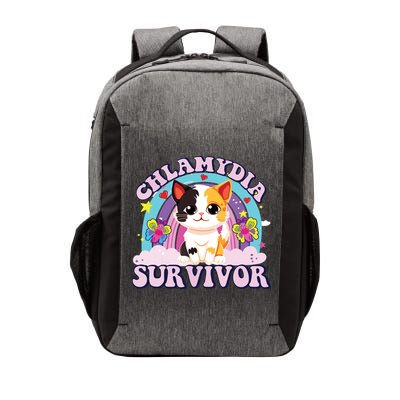 Chlamydia Survivor Cat Meme Funny Vector Backpack