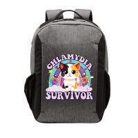 Chlamydia Survivor Cat Meme Funny Vector Backpack