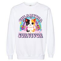 Chlamydia Survivor Cat Meme Funny Garment-Dyed Sweatshirt