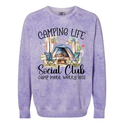 Camping Social Club Colorblast Crewneck Sweatshirt