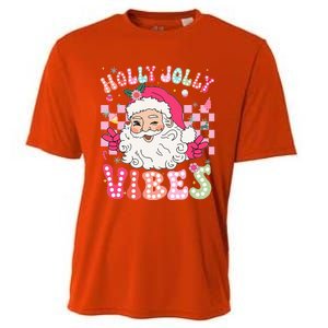 Cute Santa Claus Christmas Vibes Xmas Cooling Performance Crew T-Shirt