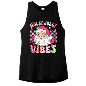 Cute Santa Claus Christmas Vibes Xmas Ladies PosiCharge Tri-Blend Wicking Tank