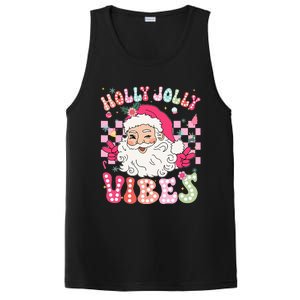 Cute Santa Claus Christmas Vibes Xmas PosiCharge Competitor Tank